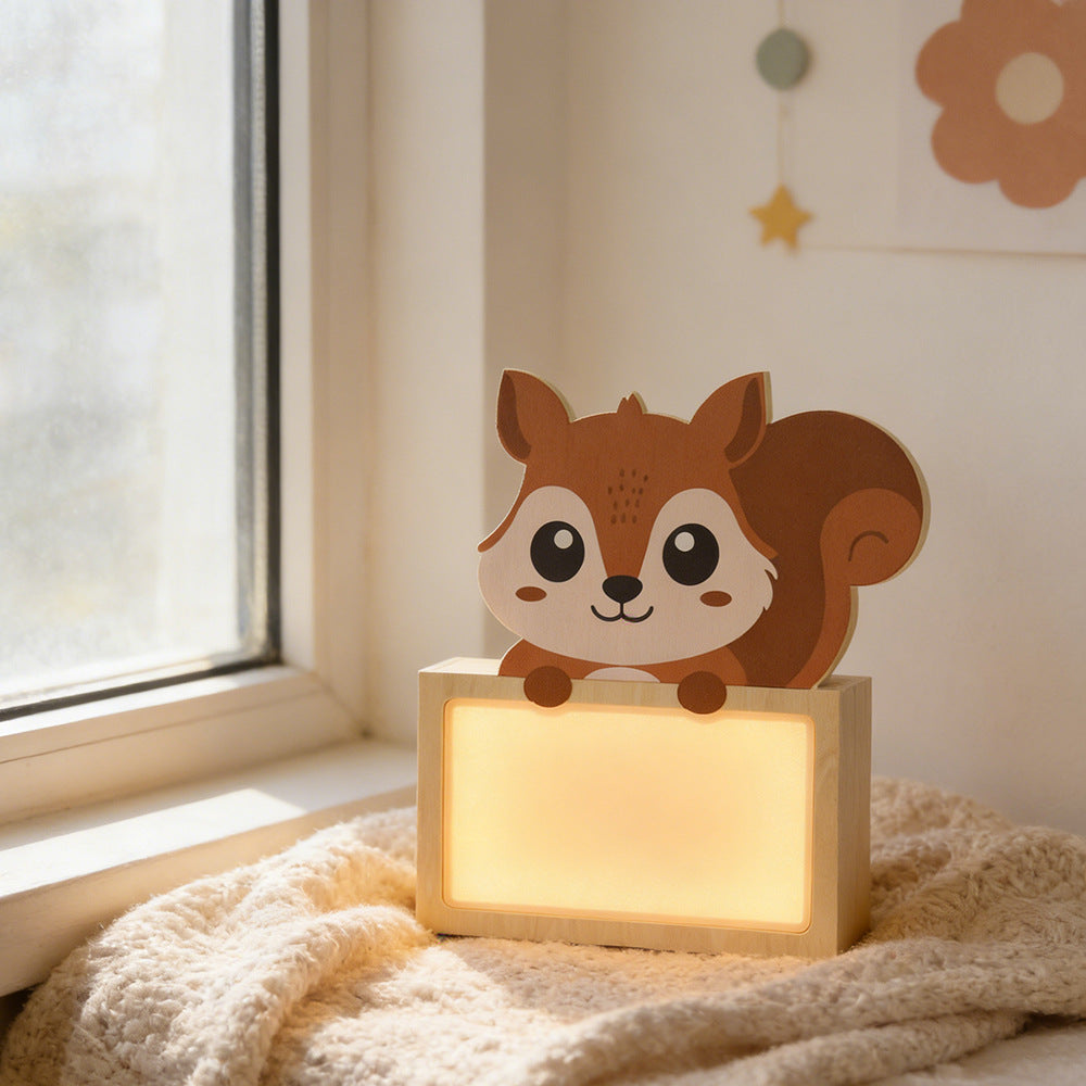 Vivuyo Wooden Animal Night Light