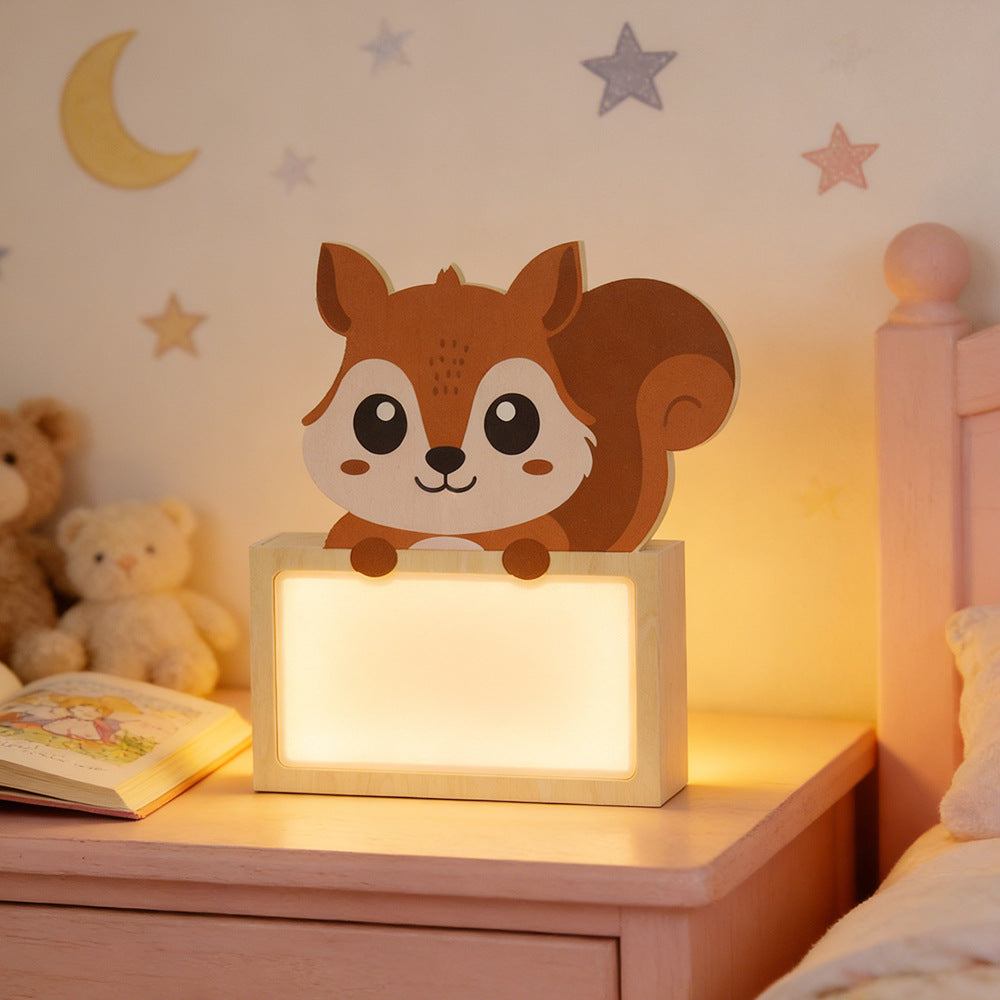 Vivuyo Wooden Animal Night Light